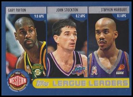 181 League Leaders (Gary Payton John Stockton Jason Kidd Stephon Marbury Andre Miller Baron Davis)